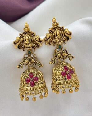 Kundan Temple Earrings, ORN20013