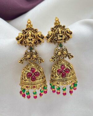 Kundan Temple Earrings, ORN20014