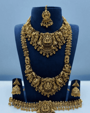 Kundan Temple Jewellery Sets, ORN30019