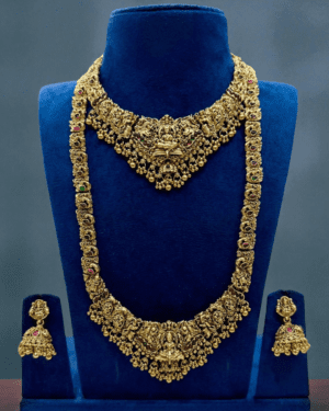 Kundan Temple Jewellery Sets, ORN30022