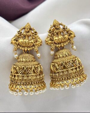 Kundan Temple Earrings, ORN20012