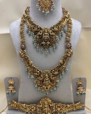 Kundan Temple Jewellery Sets, ORN30049