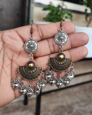 Oxidized Earrings, ORN40037