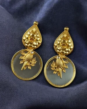 Contemporary Earrings with Mona Lisa Stone, ORN40065