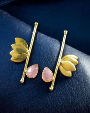 Contemporary Earrings with Mona Lisa Stone, ORN40066