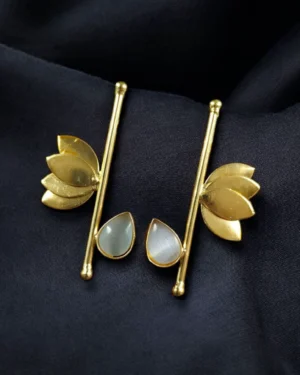 Contemporary Earrings with Mona Lisa Stone, ORN40069