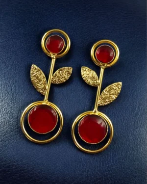 Contemporary Earrings with Mona Lisa Stone, ORN40081