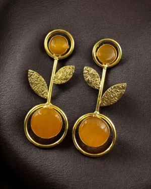 Contemporary Earrings with Mona Lisa Stone, ORN40083