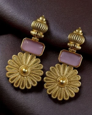 Contemporary Earrings with Mona Lisa Stone, ORN40086