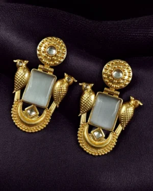 Contemporary Earrings with Mona Lisa Stone, ORN40092