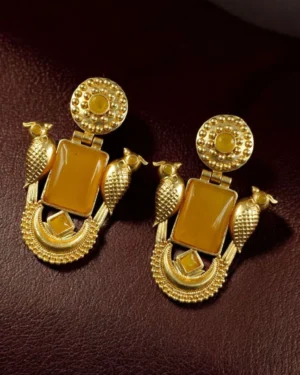 Contemporary Earrings with Mona Lisa Stone, ORN40094