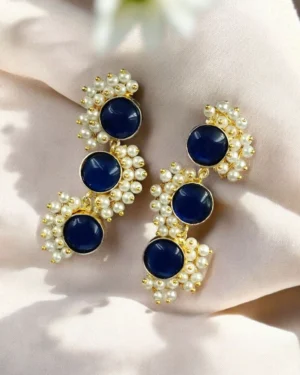 Contemporary Earrings with Mona Lisa Stone, ORN40110