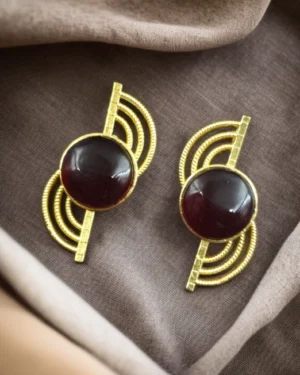 Contemporary Earrings with Mona Lisa Stone, ORN40125