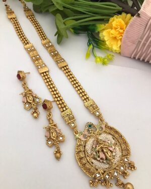 Kundan Temple Necklace Set, ORN10161