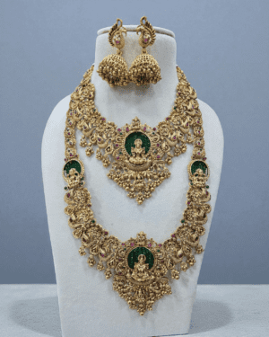 Kundan Temple Jewellery Sets, ORN10108