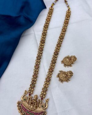 Kundan and Beads Temple Jewellery Set, ORN30101