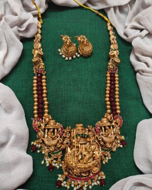 Kundan Temple Jewellery Set, ORN10150