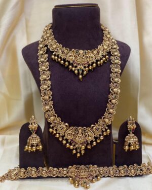 Kundan Temple Jewellery Sets, ORN30103