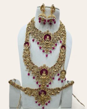 Kundan Temple Jewellery Sets, ORN10112