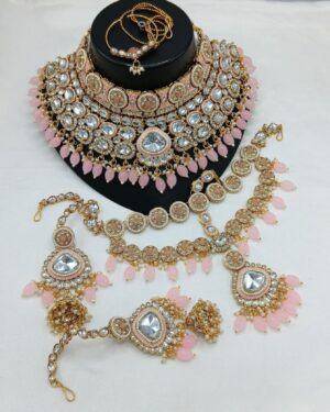 Rajwadi Necklace Set with Beadwork, ORN10168