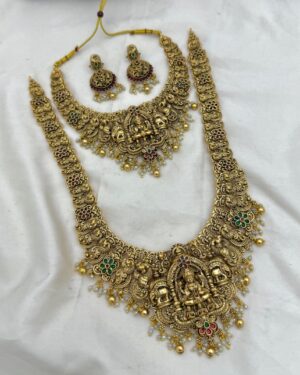 Kundan Temple Jewellery Sets, ORN30083