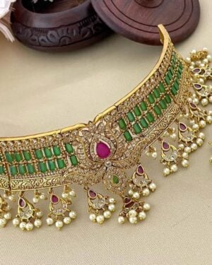 Pure Zirconian Diamond Necklace with Earrings, ORN10211