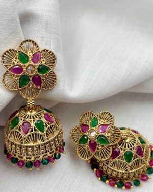 Kundan Jhumka Earrings, ORN20036