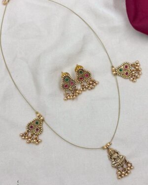 Temple Pendant Necklace Set, ORN20103