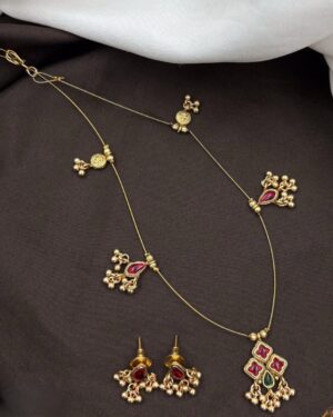 Temple Pendant Necklace Set, ORN20110