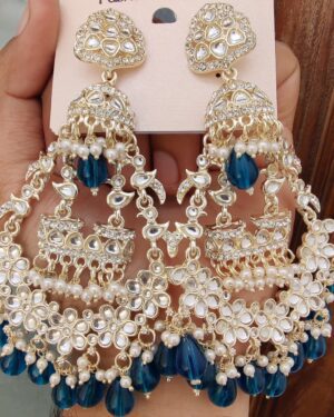 Kundan Chandbali Earrings, ORN10240