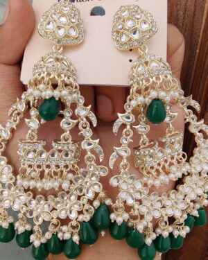 Kundan Chandbali Earrings, ORN10243