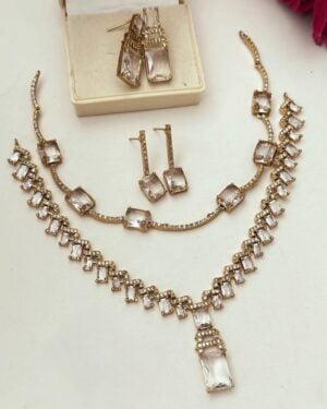 Pure Zirconian Diamond Necklace Set (2 Sets), ORN10245