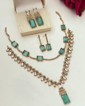 Pure Zirconian Diamond Necklace Set (2 Sets), ORN10247