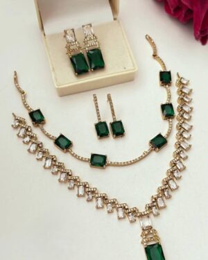 Pure Zirconian Diamond Necklace Set (2 Sets), ORN10251