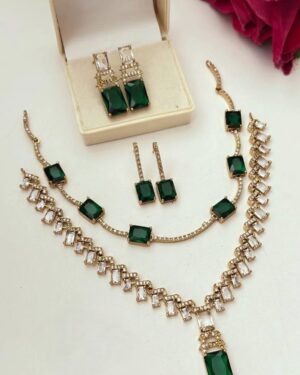 Pure Zirconian Diamond Necklace Set (2 Sets), ORN10254