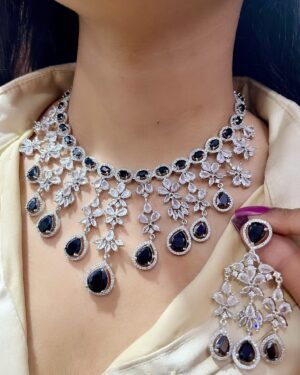 Pure Zirconian Diamond Necklace Set, ORN10269