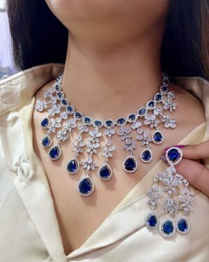 Pure Zirconian Diamond Necklace Set, ORN10270