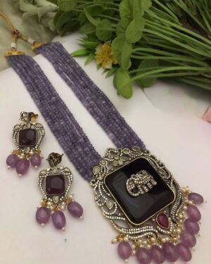 Kundan Pendant Necklace Set, ORN10285