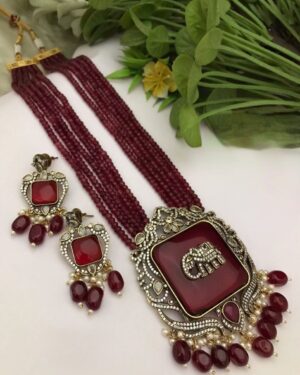 Kundan Pendant Necklace Set, ORN10286