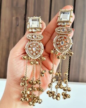 Kundan Jhumka Long Earrings, ORN10293