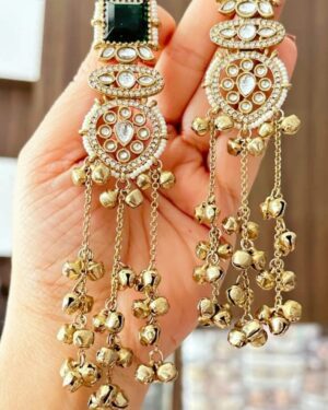 Kundan Jhumka Long Earrings, ORN10299