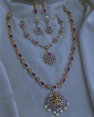 Pure Zirconian Diamond Necklace Set (2 Sets), ORN10305