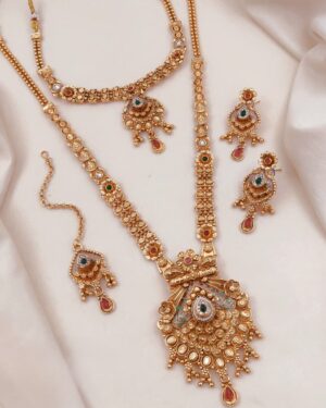 Rajwadi Kundan Necklace Sets, ORN10355