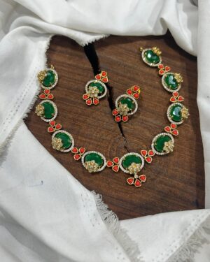 Pure Zirconian Diamond Necklace Set, ORN10356