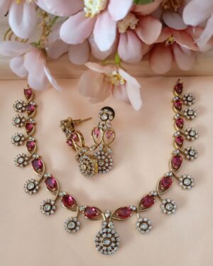 Pure Zirconian Diamond Necklace Set, ORN10363