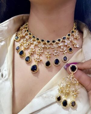 Pure Zirconian Diamond Necklace Set, ORN10415