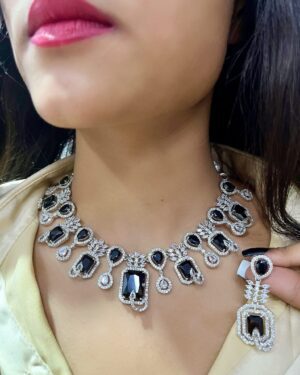 Pure Zirconian Diamond Necklace Set, ORN10423