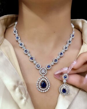 Pure Zirconian Diamond Necklace Set, ORN10435