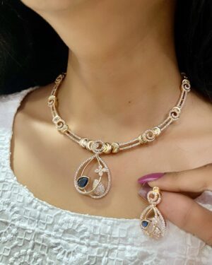 Pure Zirconian Diamond Necklace Set, ORN10437