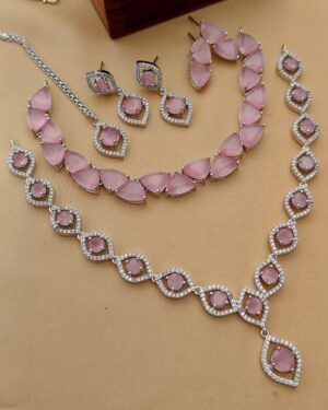 Pure Zirconian Diamond Necklace Set (2 Sets), ORN10451